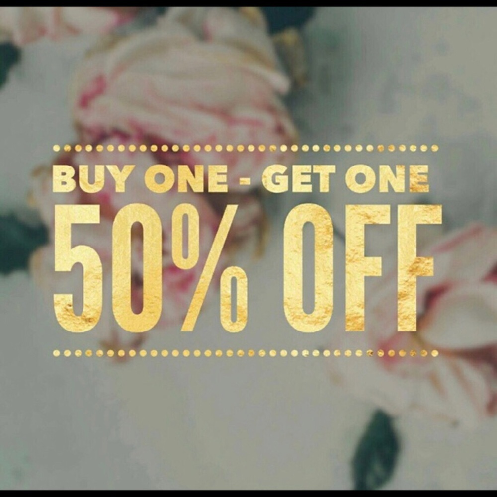 Limited time only...buy 1 , get one for 1/2 off!!